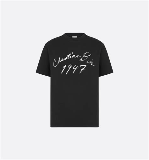 oh my dior t shirt black|Handwritten Christian Dior Relaxed.